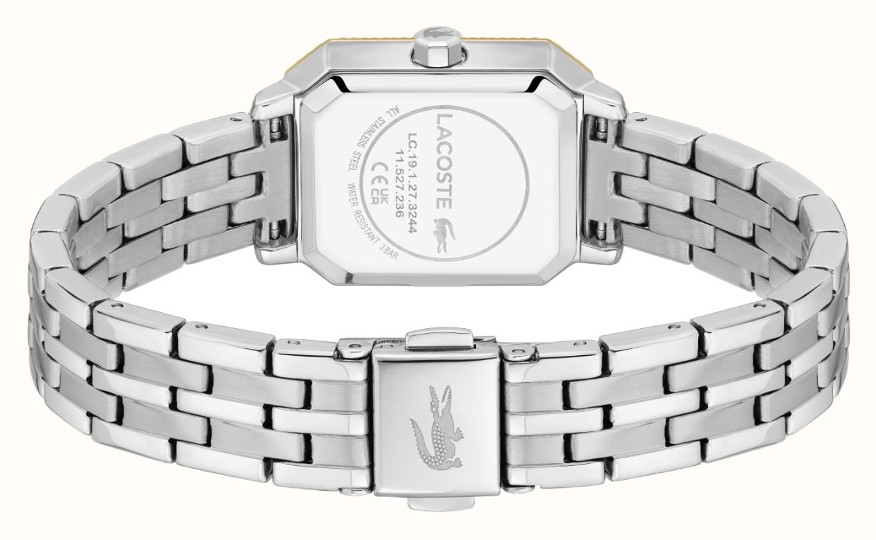 Lacoste Parisienne Quartz (22.8x27mm) Silver Sunray Dial / Stainless Steel Bracelet 2001518 - alternatieve weergave 3
