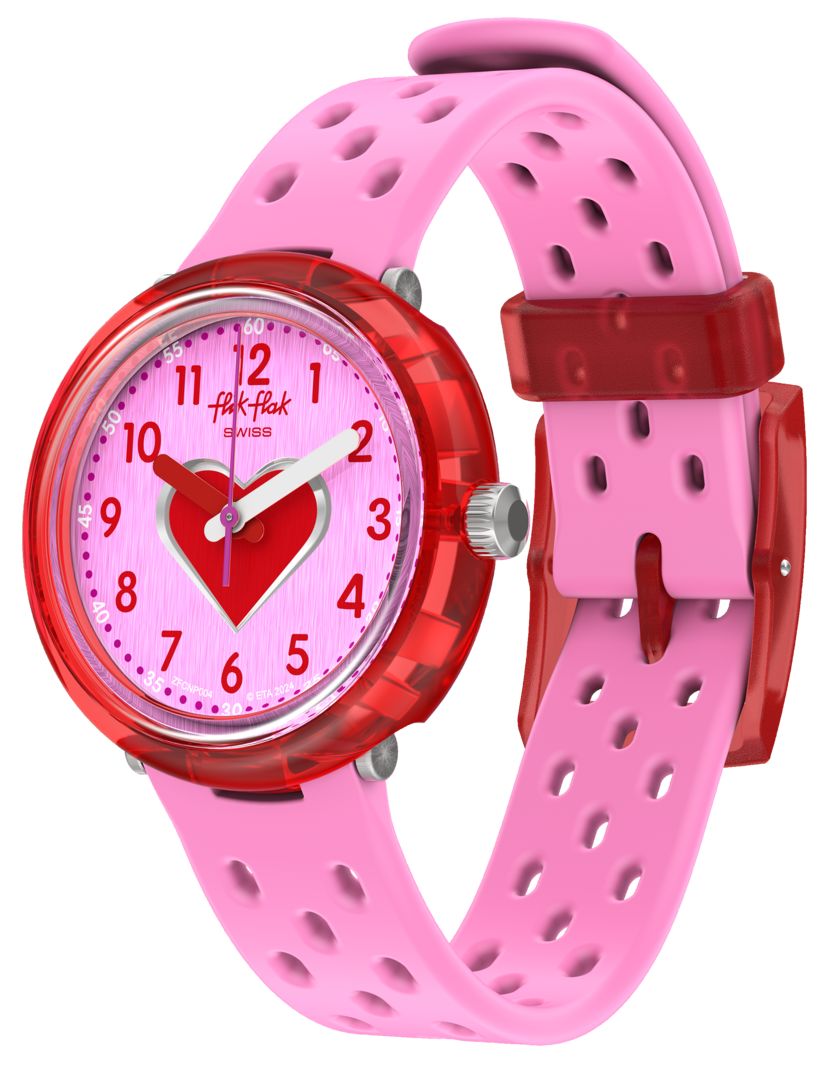 Flik Flak Fizz en rose (31,85 mm) cadran rose / bracelet en montre-image-169839