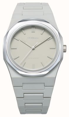 D1 Milano Polycarbonat Saphirglas 2.0 (40 mm), mattgraues Zifferblatt / graues Polycarbonat-Armband PCBJSE1
