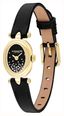 Coach Sammy Crystal Black Dial With Black Leather Strap Oval Gold Dial Ladies Watch 14504739 - alternate view 3