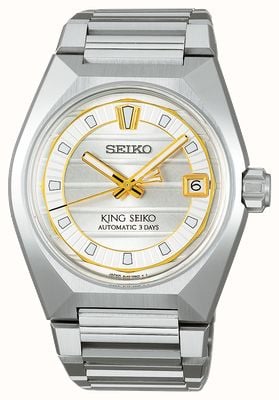 King Seiko Vanac ‘Tokyo Sunrise’ (41 mm) zilveren wijzerplaat / roestvrijstalen band SLA087J1