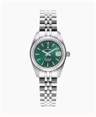 Jacques Du Manoir Inspiration Classic (26mm) Green Dial / Stainless Steel Bracelet JWL02103