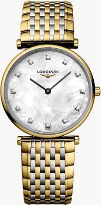 LONGINES Longines La Grande Classique (29 mm) Perlmuttzifferblatt / zweifarbiges Edelstahlarmband L45122877