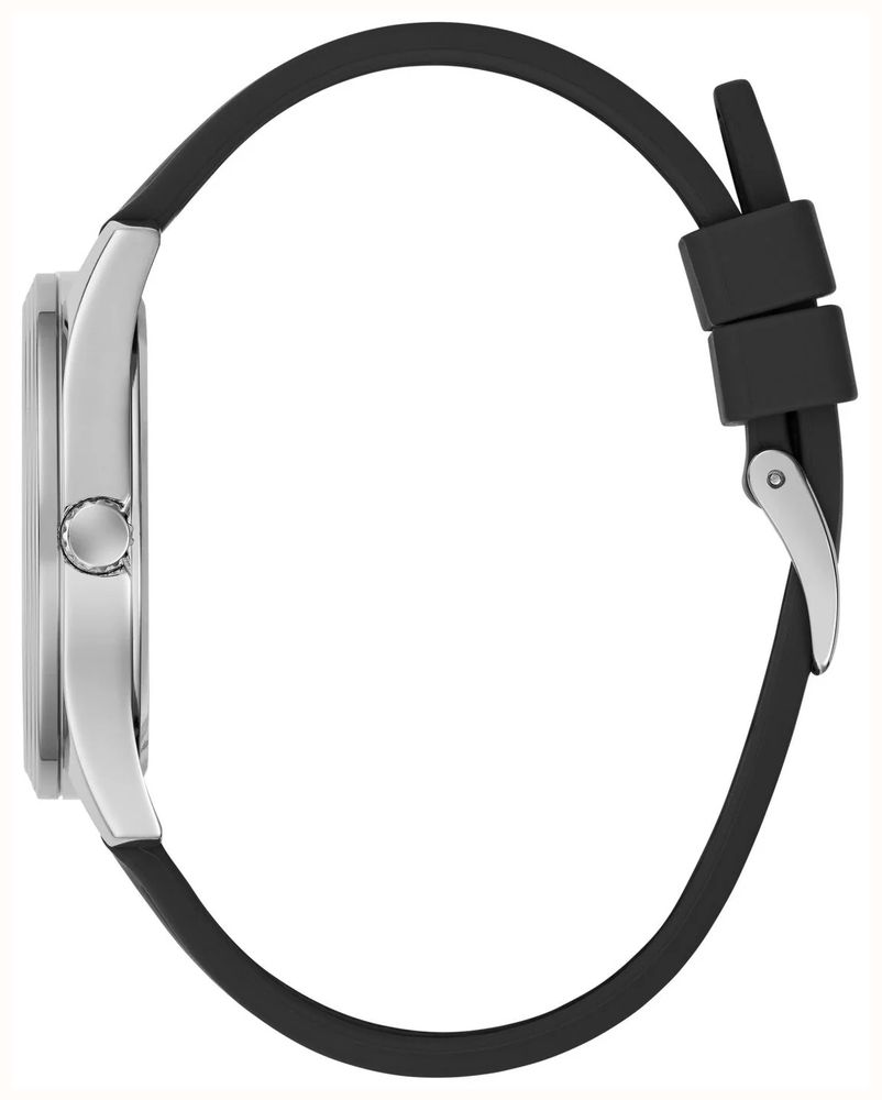 Guess Quentin Black Sunray Dial Black Silicone Strap GW1128G1 - alternative Ansicht 2