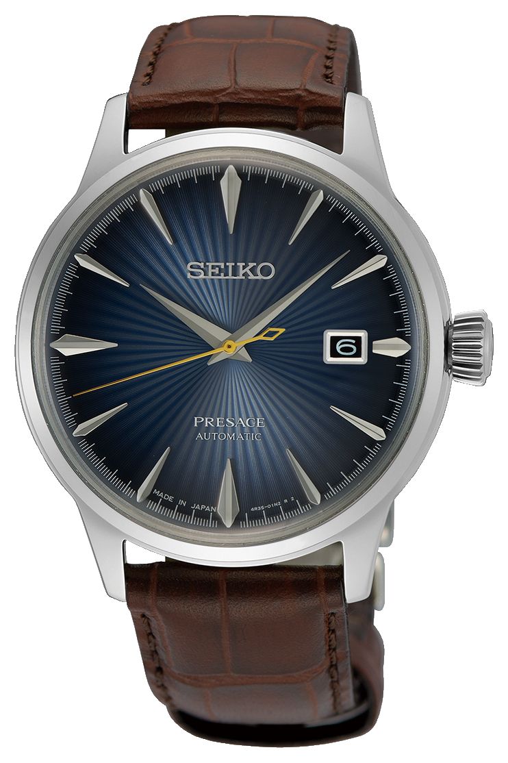 Seiko 'lune bleue de minuit' prÃ©sage l'heure du cocktail montre