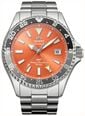 Orient Men's Mako GMT Automatic Orange Dial Stainless Steel Bracelet RA-BC0004Y30B