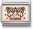 Nomination Classic Gemini Rose Gold Charm 430112/03
