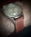Customer picture of Hamilton Khaki Field King Automatic (40mm) Beige Dial / Brown Leather Strap H64455523