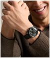Fossil Townsman Big Tic 42 mm Gunmetal Brown Leather FS6191 - 备用视图 3