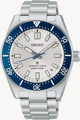 Seiko Reloj buzo Prospex 145 aniversario edición limitada Heritage 1965 en acabado tono plata HBC005J1
