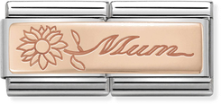 Nomination Classic Mum 9ct Rose Gold & Steel Charm 430710/18