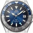 Orient Mens Automatic Blue Gradient Dial 24-Hour Rotating Bezel Stainless Steel Bracelet RA-BC0005L30B - 备用视图 2