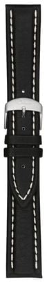 Sinn Schwarzes Rindlederarmband mit Stahlstiftstift-Schließe BL41221834001110400A