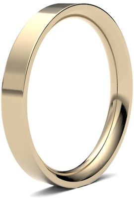 James Moore & Co | 9 Karat Gelbgold | 2,5 mm | schwer | Größe flach | ag_2.5lhe-9y AG_2.5LHE-9Y