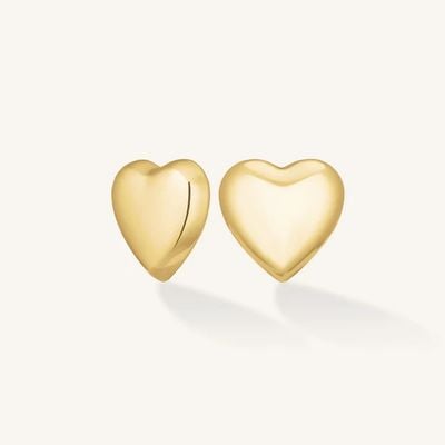 Rosefield Jewellery Puffy Heart Studs Stainless Steel JEPHG-J983