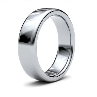 James Moore Wedding Rings | Platinum | 6mm | Heavy | Soft Court | AG_6LHS-PT