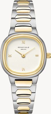 Rosefield Gaia XS (25mm) Matte Creme Dial / Two-Tone Stainless Steel Bracelet ORCDSD-OR06