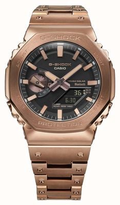 Casio Цельнометаллические часы G-shock bluetooth серии 2100 с бронзовым оттенком GM-B2100GD-5AER