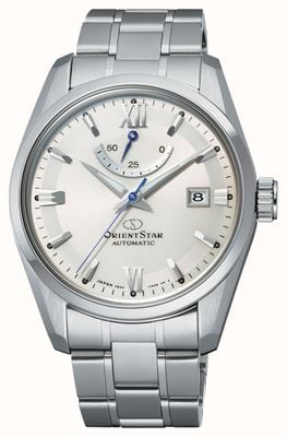 Orient Star Contemporary Date Mechanical (38.5mm) White Dial / Stainless Steel RE-AU0006S00B