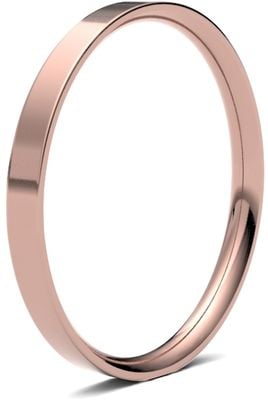 James Moore & Co | 9 karaat roségoud | 2 mm | licht | maat plat hof | ag_2lle-9r AG_2LLE-9R