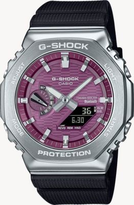 Casio G-Shock G-Steel 2100-Serie Bluetooth – rosa bedampftes Zifferblatt GBM-2100A-4BER