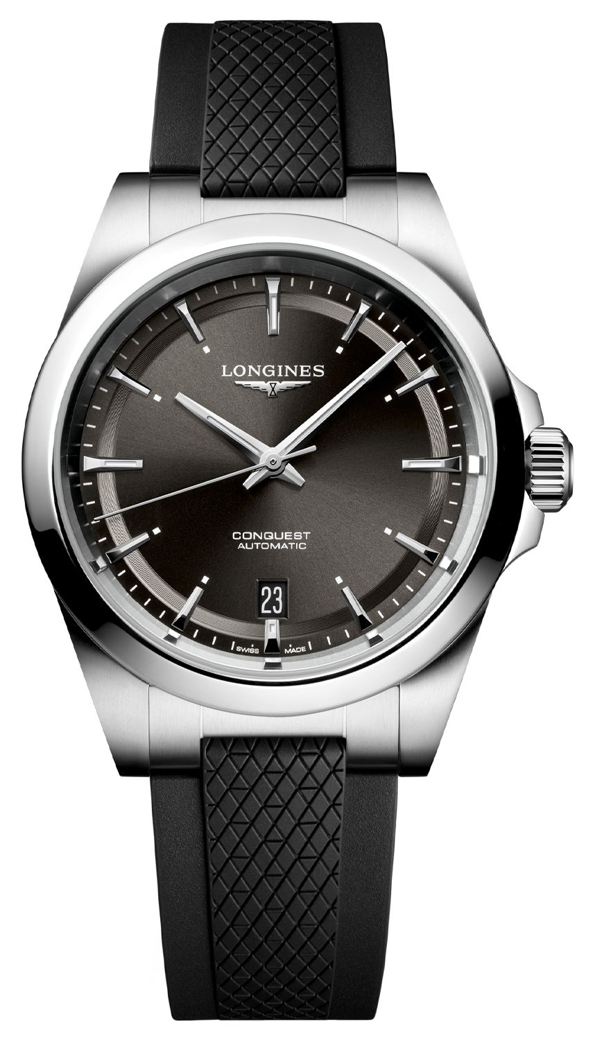 LONGINES Conquest automatique (38 mm) cadran noir soleill montre