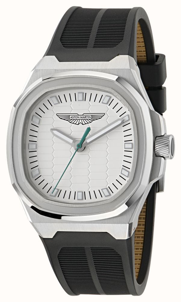 Aston Martin GPQ Icon Quartz (40mm) White Dial / Black Silicone Strap Watch MTIG1F502 - alternative Ansicht 2