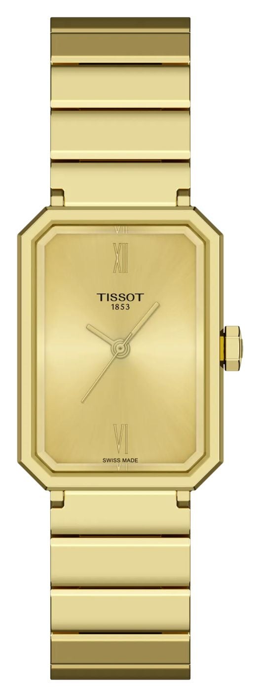Tissot Ã  quartz SRV (21,8 mm), cadran dorÃ© soleill montre