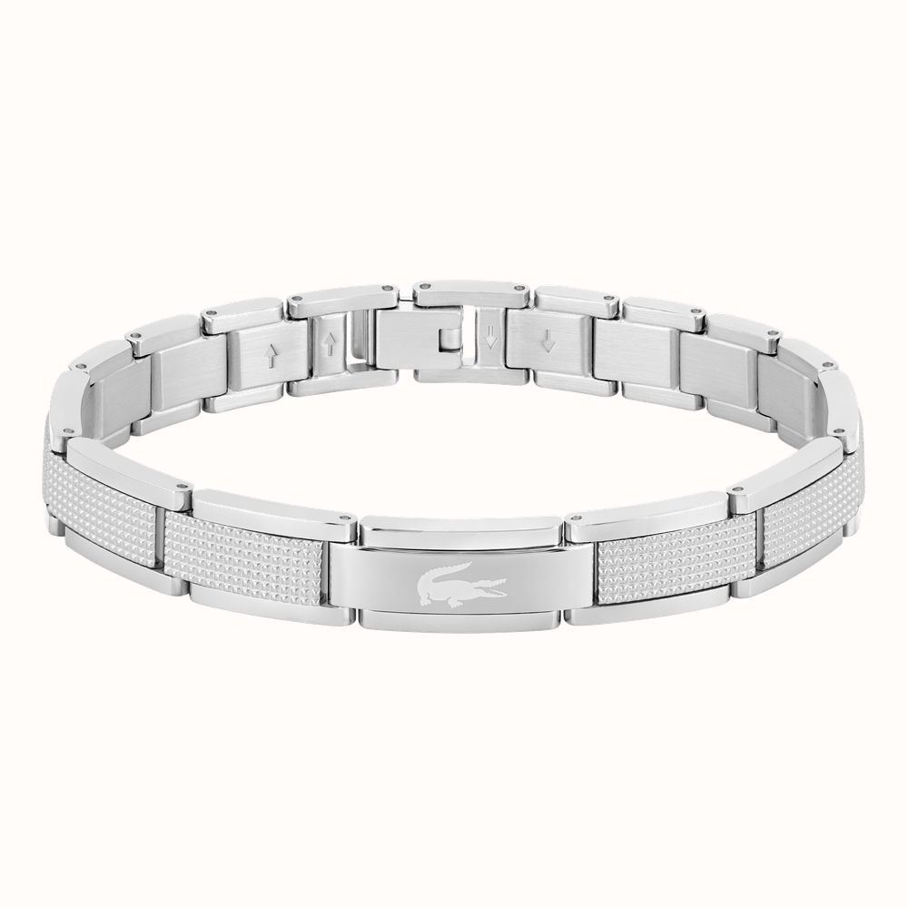 Lacoste STENCIL Collection Link Bracelet In Stainless Steel Lacoste STENCIL Collection Link Bracelet In Stainless Steel