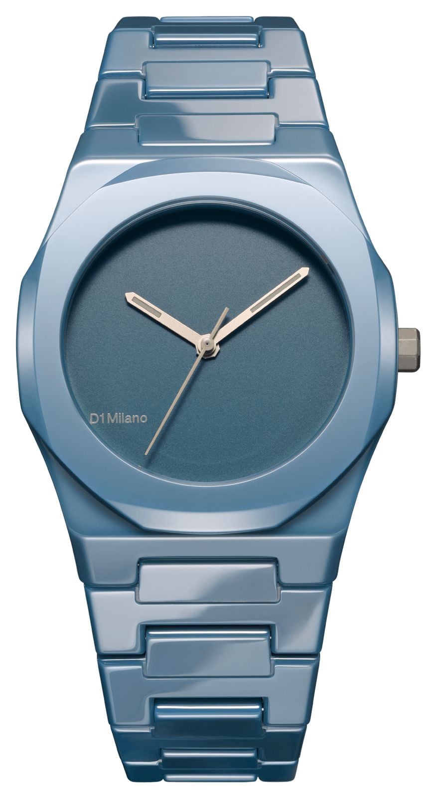D1 Milano Ceramica Pure Indigo (37 mm), cadran bleu mat / montre