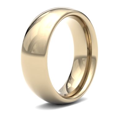 James Moore Wedding Ring | Or jaune 9 carats | 7 mm | lourd | taille cour traditionnelle | ag_7ghc-9y AG_7GHC-9Y