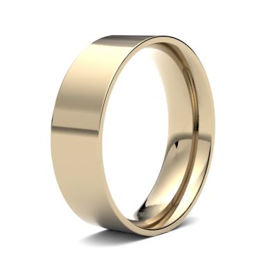 James Moore Wedding Ring | 9 Karat Gelbgold | 6 mm | leicht | Größe flacher Court | ag_6lle-9y AG_6LLE-9Y