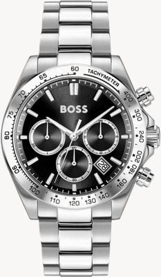 BOSS HERO 2.0 Chronograph (44mm) Black Dial / Stainless Steel Bracelet 1514267