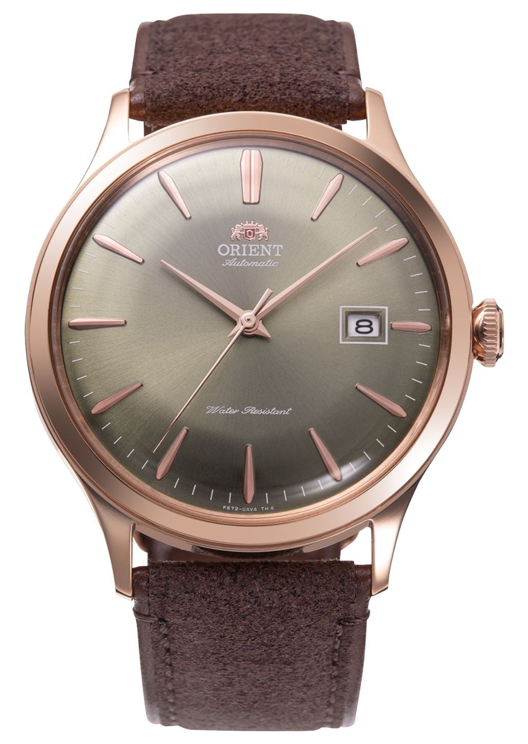 Orient Bambino Automatic 42mm Brown Sunray Dial  Brown Watch