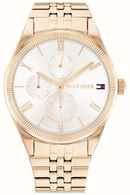 Tommy Hilfiger Women's | Silver Dial | Rose Gold Stainless Steel Bracelet 1782593