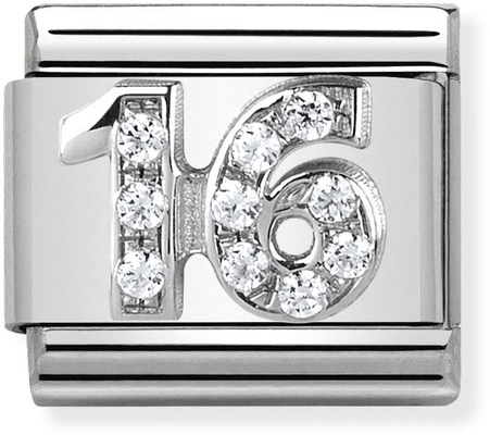 Nomination Classic 16 Sterling Silver & Steel Charm 330304/17