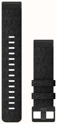Garmin Bracelet de montre Quickfit 22 uniquement, nylon noir chiné 010-12863-07