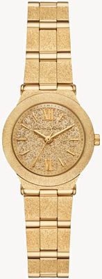Michael Kors Billie (26 mm) cadran doré / bracelet en acier inoxydable PVD or givré MK7554