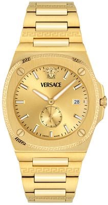 Versace TOLOMEO Quartz Small-Seconds (40mm) Gold Dial / Gold PVD Stainless Steel Bracelet VE0V00525