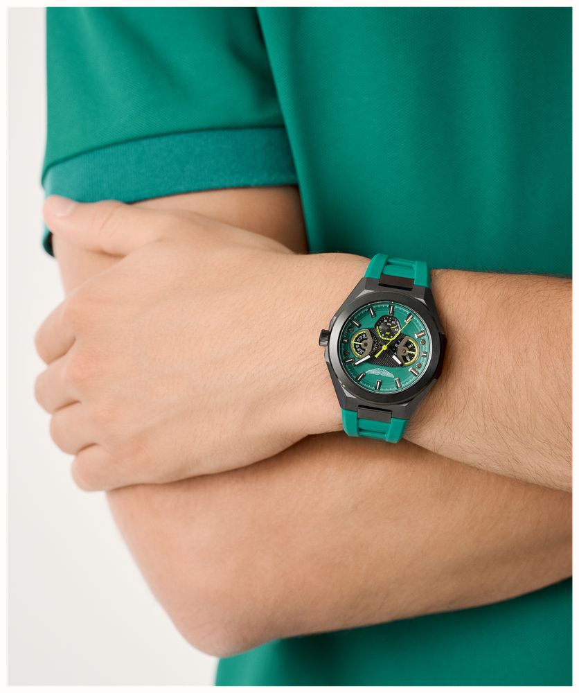 Aston Martin Thrill TKS W Quartz Multifunction (42mm) Podium Green Dial / Podium Green Silicone Strap MTRI1F503 - widok alternatywny 6