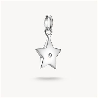 Thomas Sabo Charm Pendent Star With White Stone Connect Silver C1238-051-14