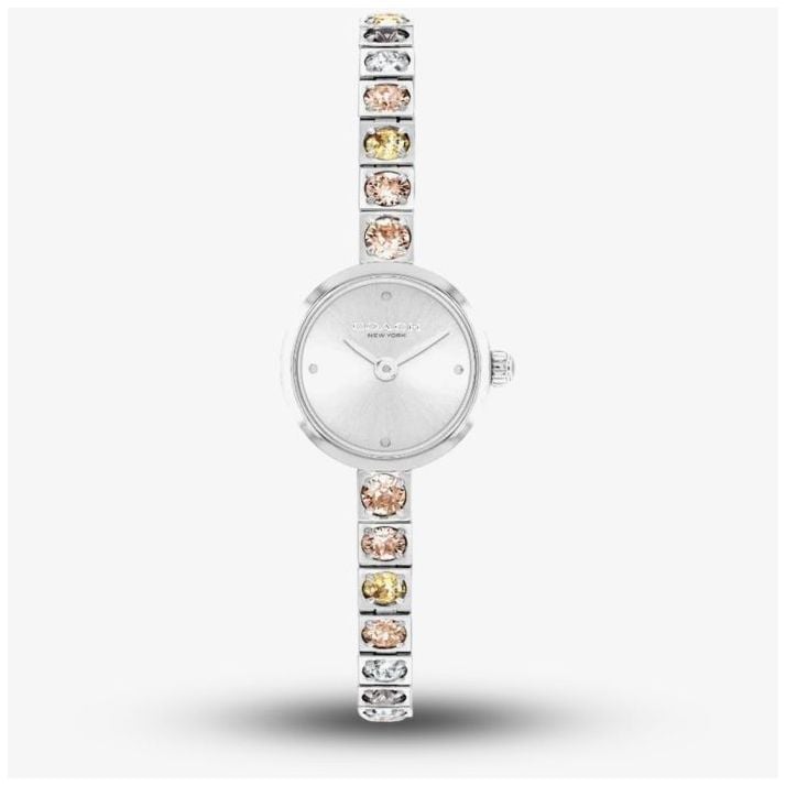 Coach Coach Ladies Iris Stainlesss Steel Tennis Bracelet Watch in Silver