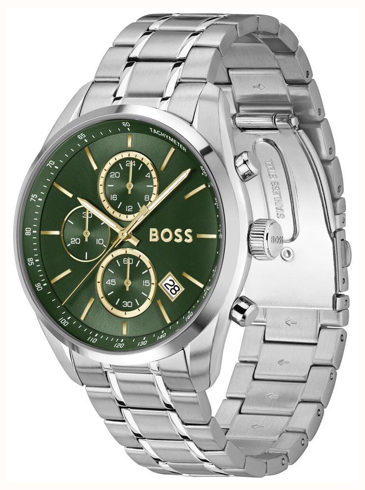 BOSS Principle Grand Prix Stainless Steel Green Dial Watch Gift Set 1570202 - widok alternatywny 2