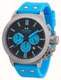 TW Steel Canteen Quartz Chronograph (45mm) Black Dial / Blue Silicone Strap Watch CS131 - vista alternativa 2