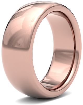 James Moore Wedding Rings | 18ct Rose Gold | 8mm | ExtraHeavy | Premium Court | AG_8GZP-18R