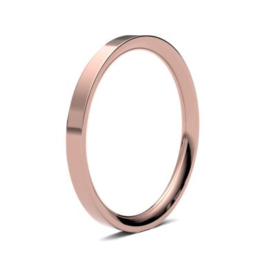 James Moore Wedding Ring | Oro rosa 18 carati | 2 mm | pesante | misura piatta | ag_2lhe-18r AG_2LHE-18R