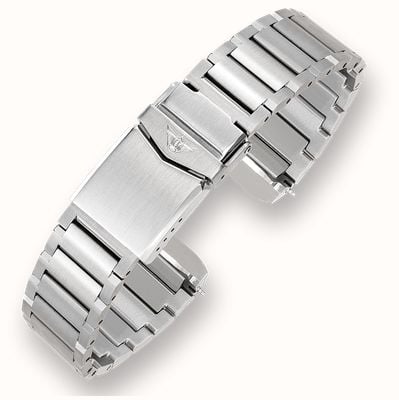 Squale Pulsera 1521 de acero inoxidable cepillado y pulido - 20 mm (solo la pulsera) CSSSQ20BX
