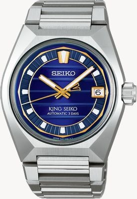 King Seiko Vanac ‘Tokyo Twilight’ (41 mm) quadrante viola / bracciale in acciaio inossidabile SLA083J1