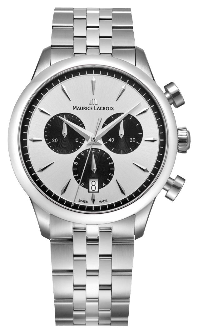 Maurice Lacroix 1975 Quartz Chronograph (40mm) Silver Sun- Watch