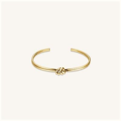 Rosefield Jewellery Браслет с узлом, покрытый золотом, стиль statement JBSKG-J1061